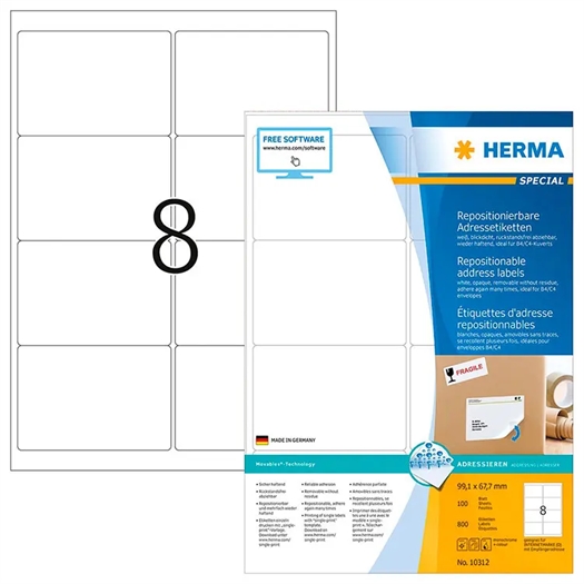 Herma A4 Etiket 10018