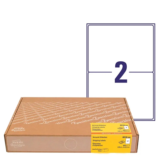 Avery 8018 A4 Etiket 8018-300