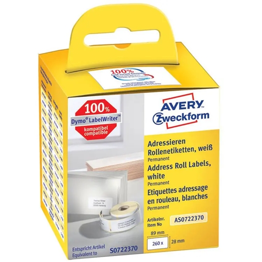 Avery 99010 LabelWriter Adresse Etiket AS0722370