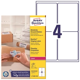 Avery L7169B A4 BlockOut Etiket L7169B-100