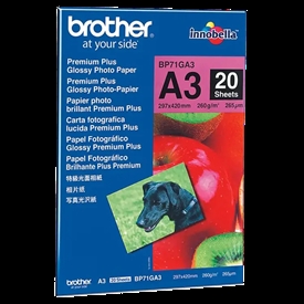 Brother Glossy Foto Inkjet Papir BP71GA3