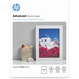 HP Advanced Glossy Photo Inkjet Papir Q8696A