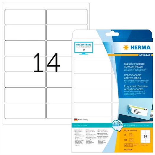 Herma A4 Etiket 10016