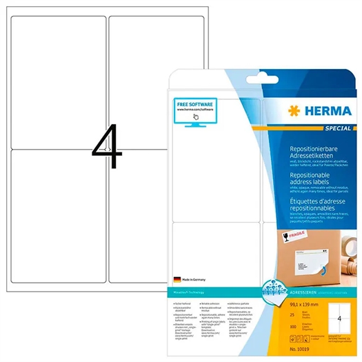 Herma A4 Etiket 10019