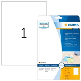 Herma A4 Mat Film Printer-Etiket 4375