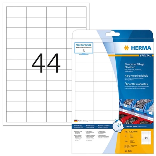 Herma A4 Polyester Etiket 4581