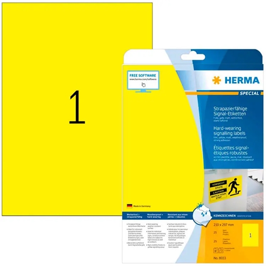 Herma 8033 Polyester Etiket 8033