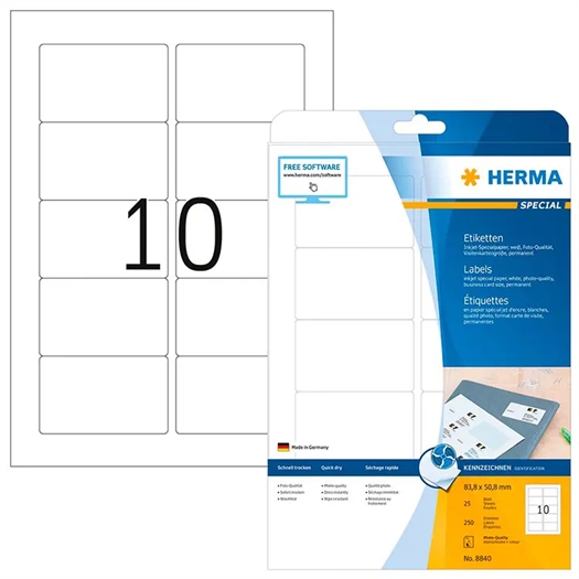 Herma Special Inkjet Etiket 8840