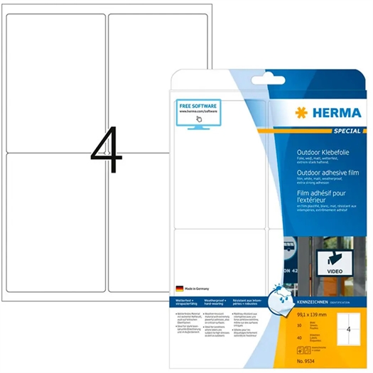 Herma 9534 Polyester Etiket 9534